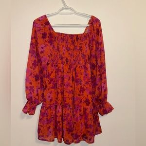 Pink Lily Smocked Dress